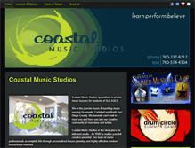 Tablet Screenshot of coastalmusicstudios.com